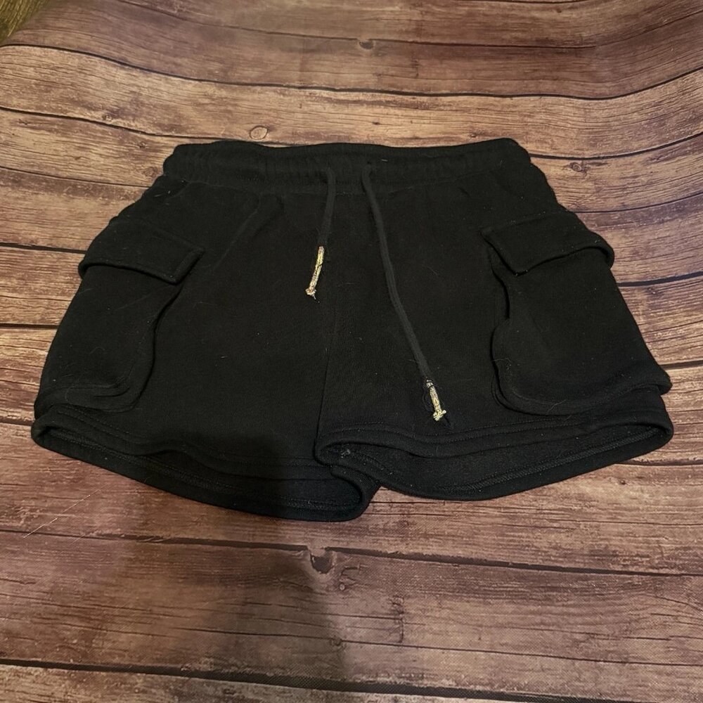 Women’s SWS Athletics Black Sweat Athletic Shorts Small Heavier Weight